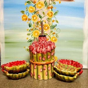 Style Eyes by Baum Bros 5 pc olive oil server set